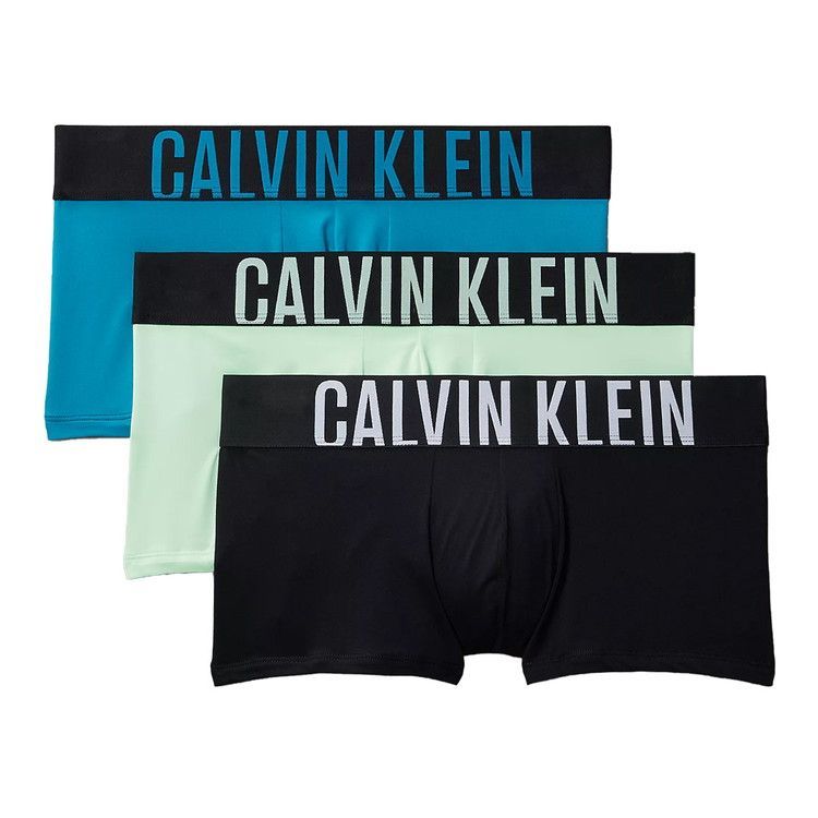 カルバンクライン INTENSE POWER MICRO ローライズボクサーパンツ 3PK ブラック ティール ブリーズ フォレスト フリーズ