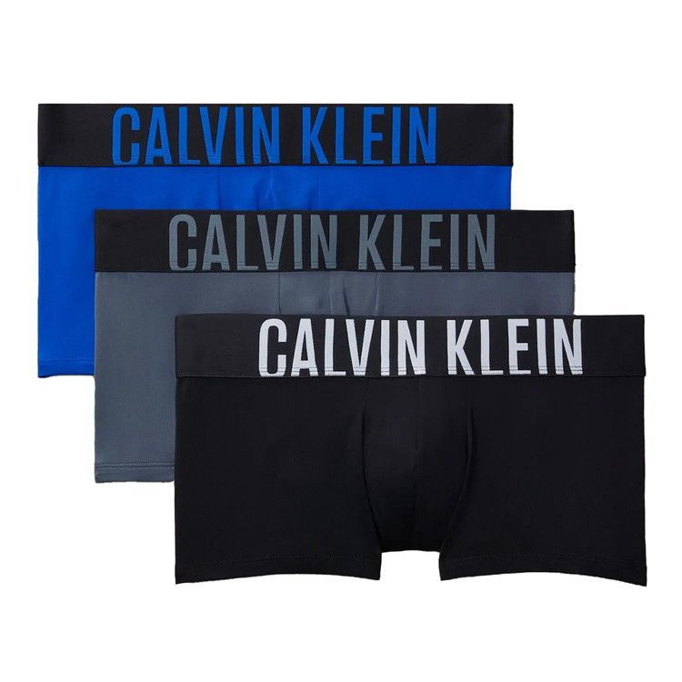 カルバンクライン INTENSE POWER MICRO ローライズボクサーパンツ 3PK ブラック ロイヤルティ タービュランス