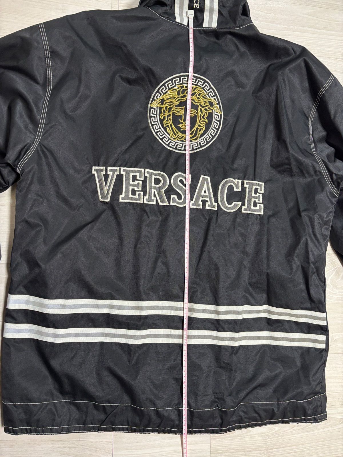 VERSACE CLASSIC V2 ヴェルサーチ ジャンパー ナイロン 黒 メデューサ
