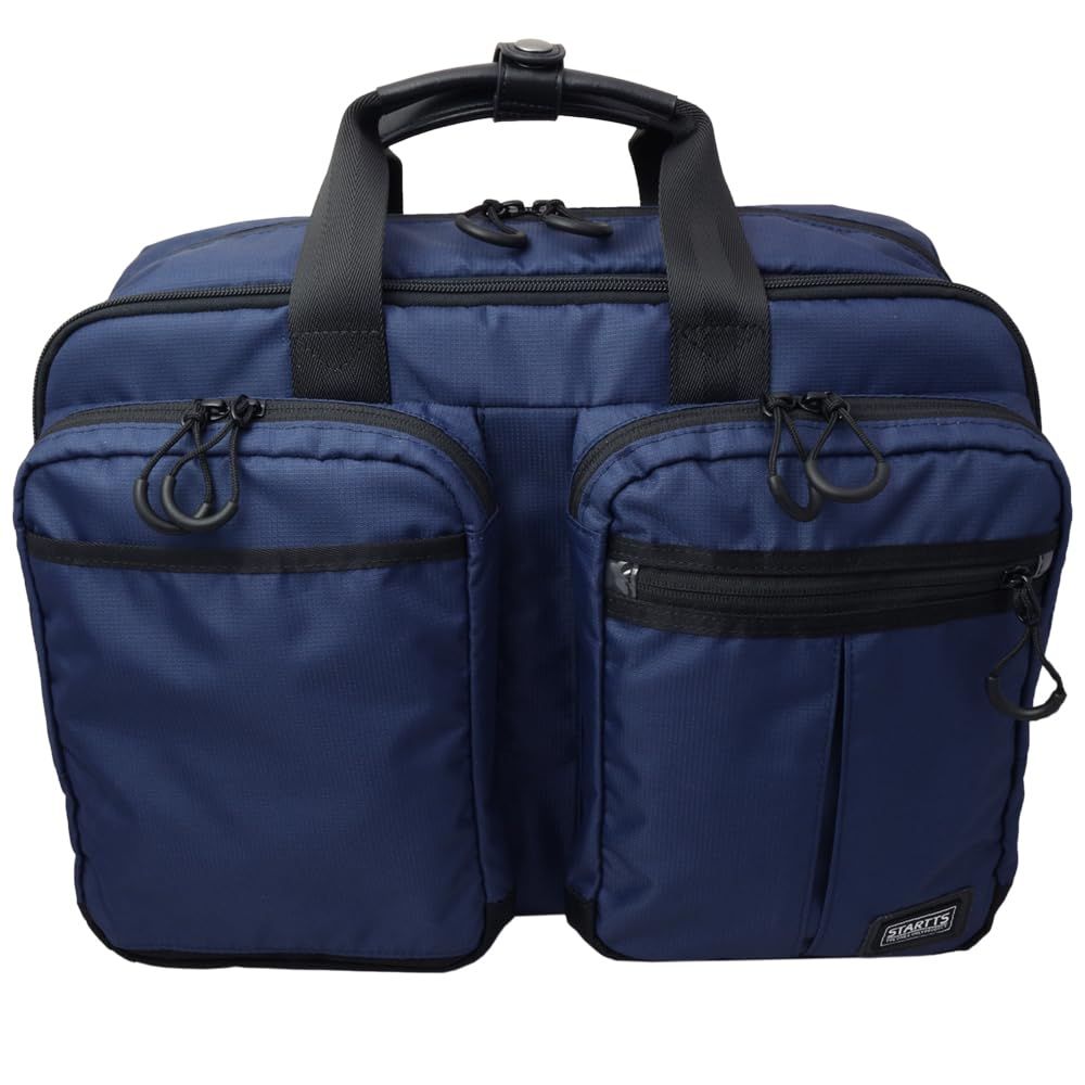 STARTTS スターツ ニュースタイルキャリー 3way ビジネスバッグ ブリーフケース リュック ショルダーバッグ 軽量 撥水 NS-04 ネイビー