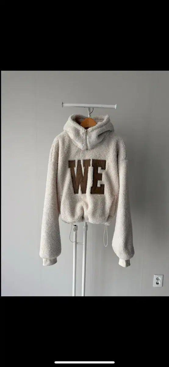 シープスキンスウェットフリースパーカーTシャツボアハーフジップパーカーQUEEN