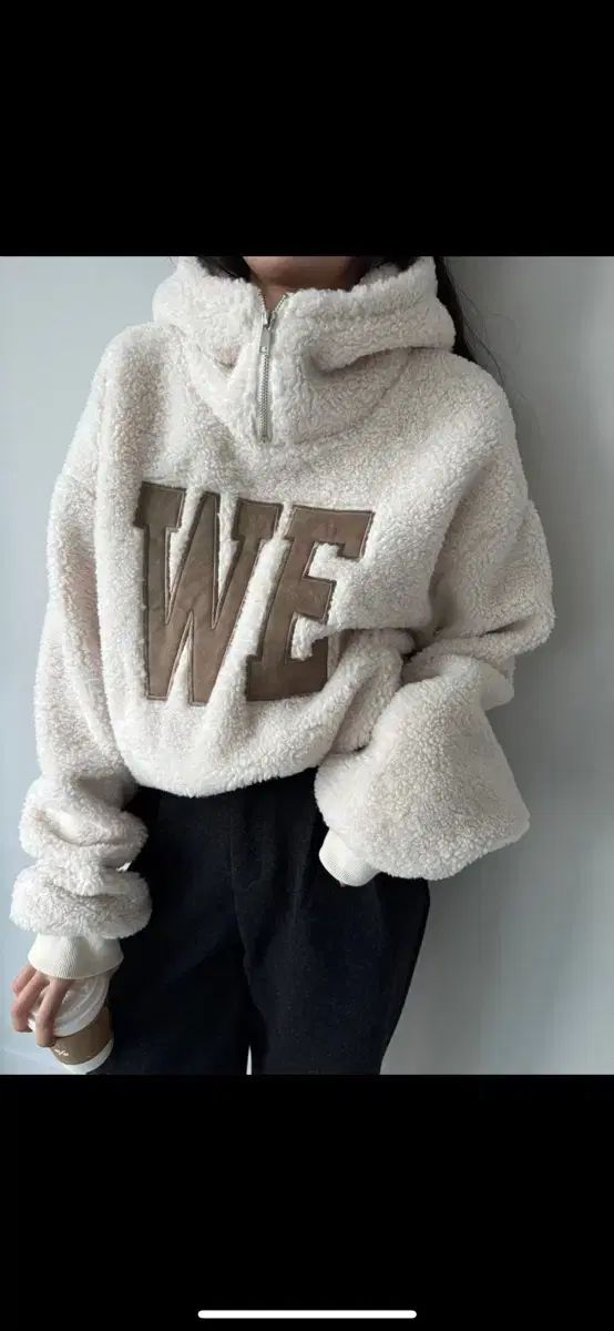  シープスキンスウェットフリースパーカーTシャツボアハーフジップパーカーQUEEN パーカー トップス