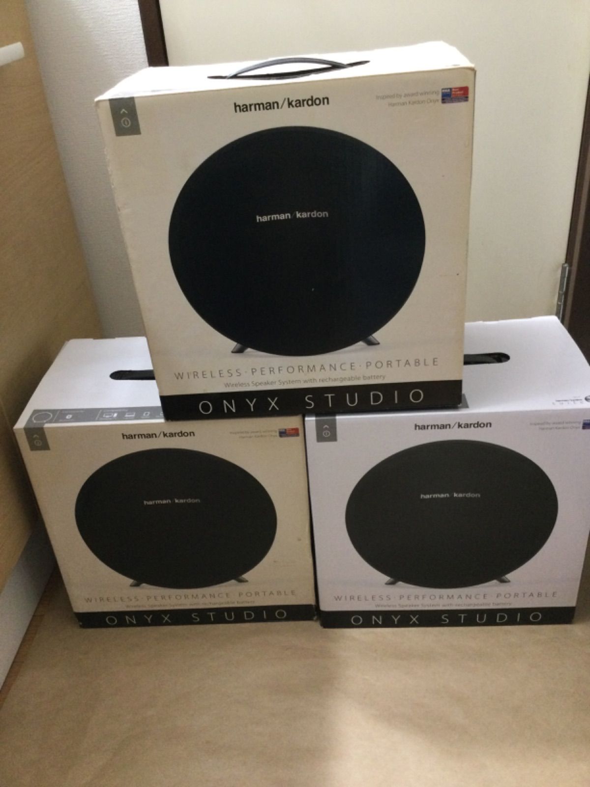 3個セット harman kardon ONYX STUDIO ワイヤレススピーカー