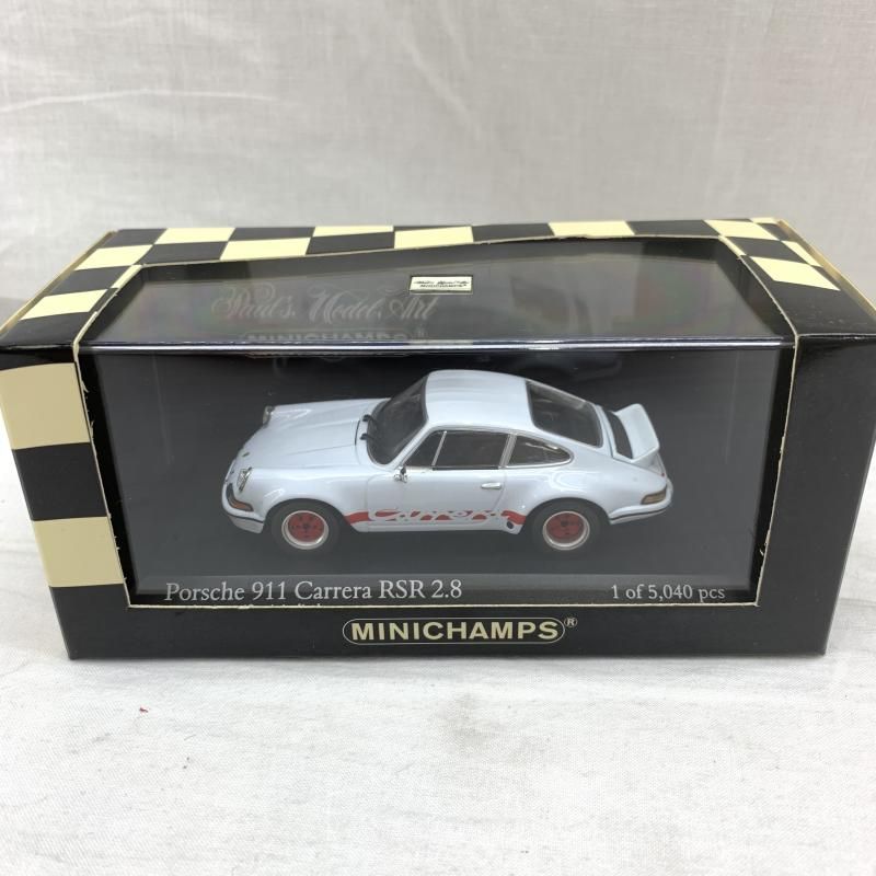 【人気セール，100%新品】 【中古】1/43 MINICHAMPS Porsche 911 Carrera RSR2.8 白/赤[91] その他