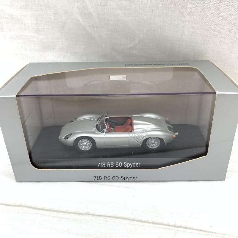 中古】1/43 MINICHAMPS Porsche 718 RS 60 Spyder シルバー[91] - メルカリ