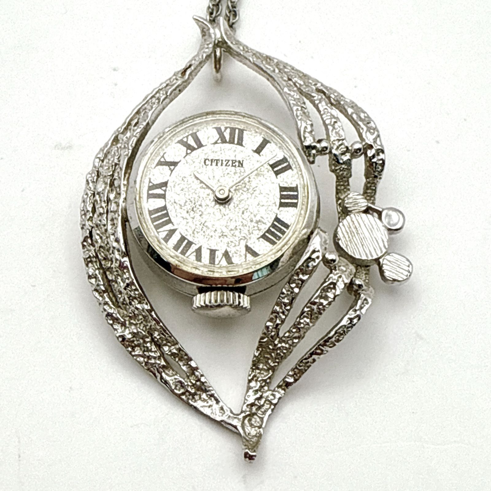 C072【ヴィンテージ・希少】CITIZEN シチズン ペンダントウォッチ 手