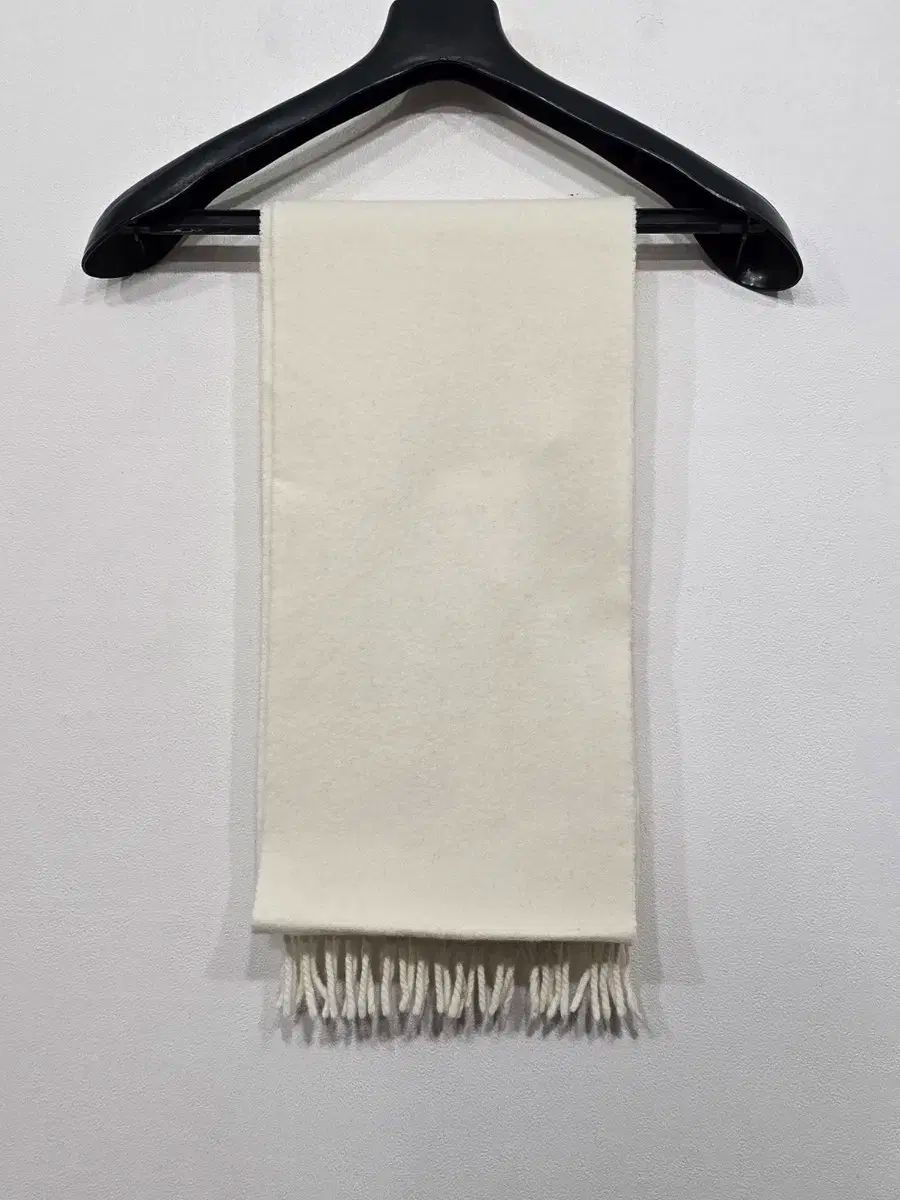 アミ スモール ハート ロゴ マフラー アイボリー