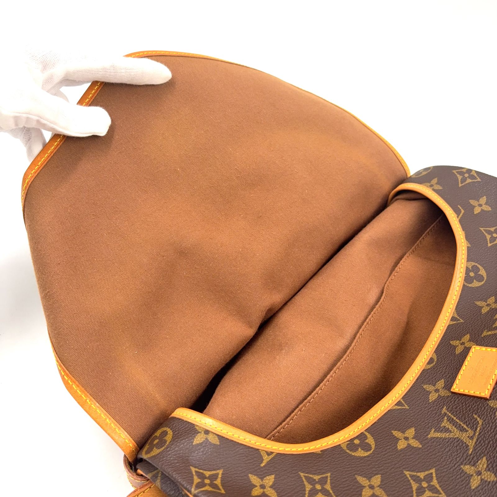 LOUIS VUITTON ソミュール35 モノグラム モノグラム レザー×PVC