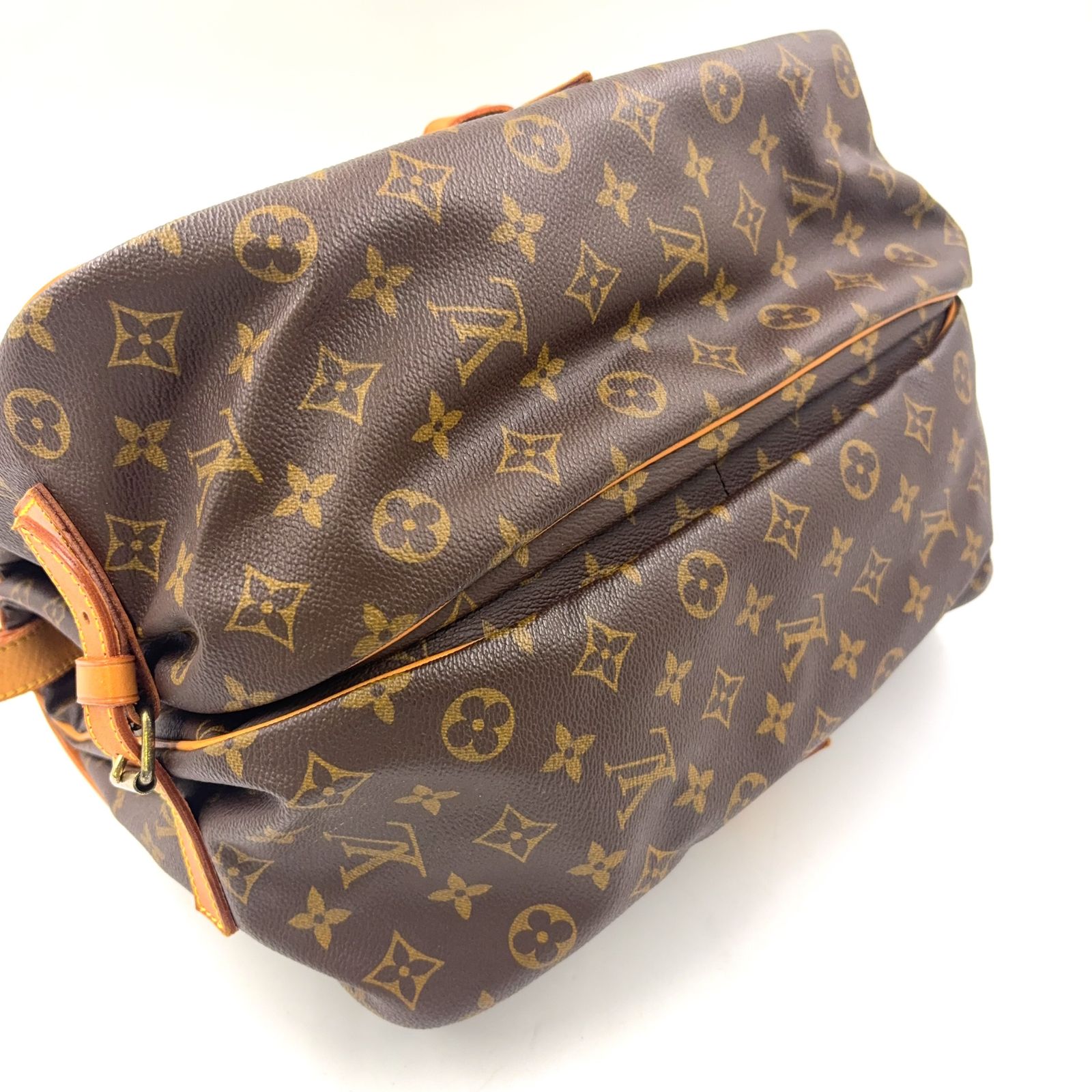 LOUIS VUITTON ソミュール35 モノグラム モノグラム レザー×PVC