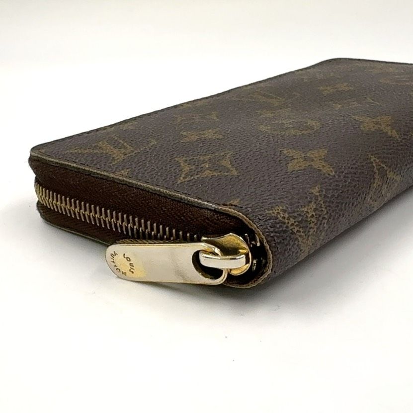 ブラウン ラウンドファスナー長財布