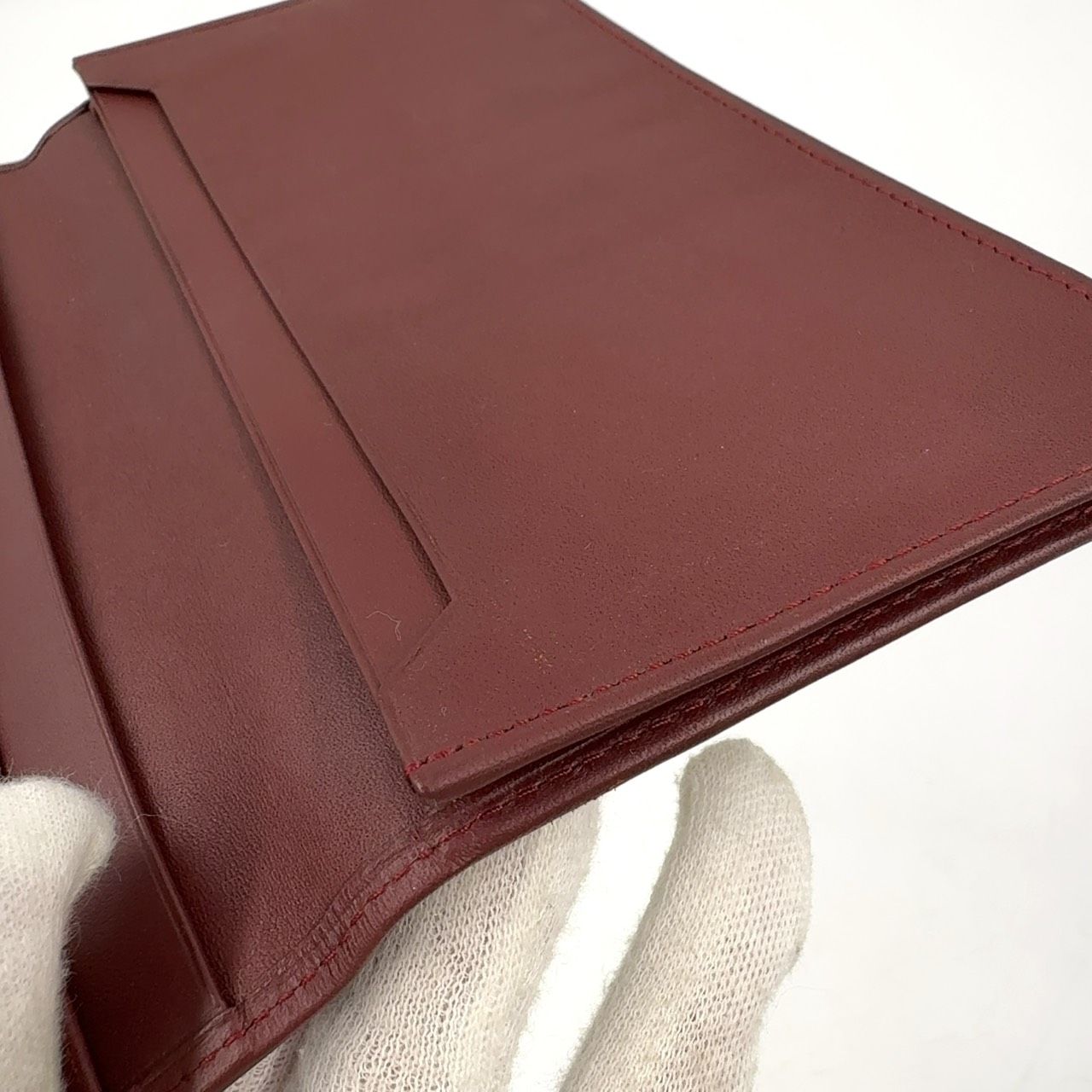 レザー ボルドー