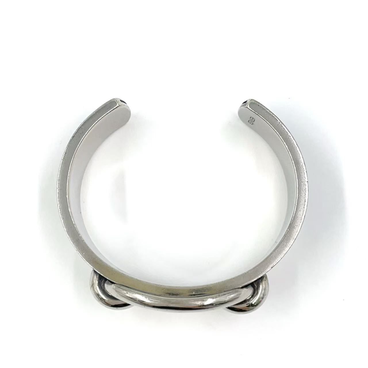 シルバー×ブラック バングル