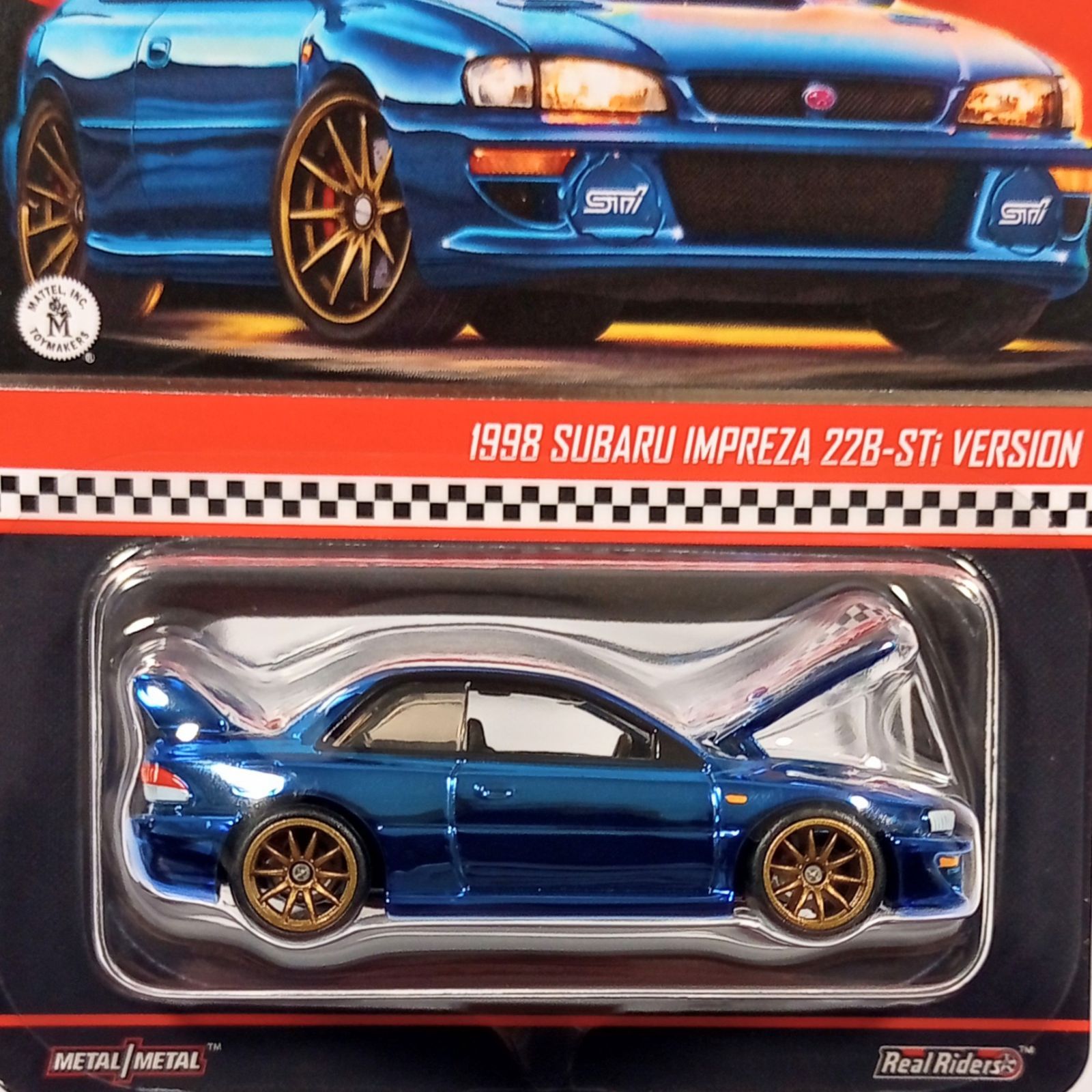 ホットウィール 1/64 RLC限定 1998 スバル インプレッサ 22B-STi