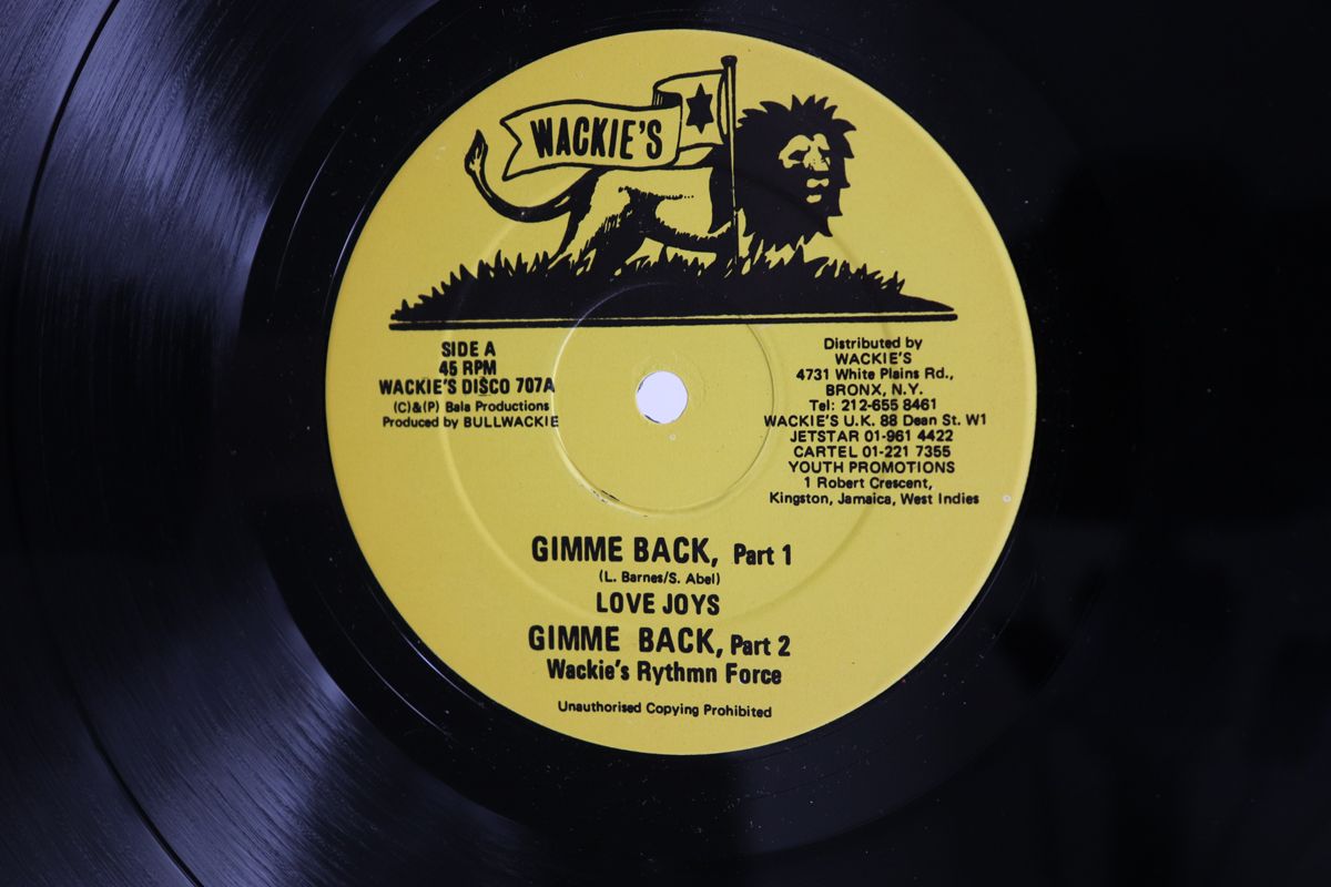 英12 Love Joys Wackies Rhythm Forc Gimme Back Gimme Back Part 2 It Aint Easy Unti WACKIESDISCO707 WACKIES 00250