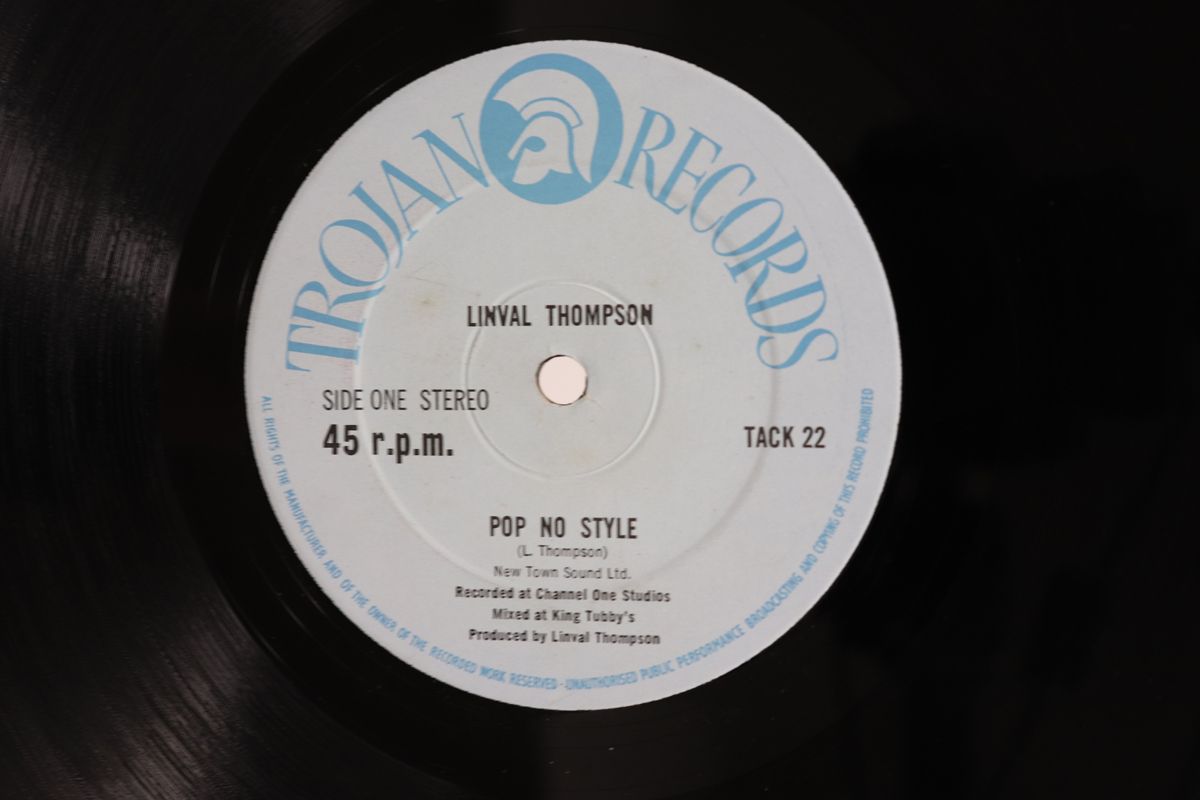 英12 Linval Thompson Scientist Pop No Style Second Hand Girl TACK22 TROJAN RECORDS 00250