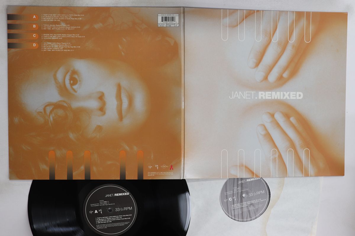 英2 discs LP Janet Jackson Janet.remixed VY 2720 VIRGIN 00660