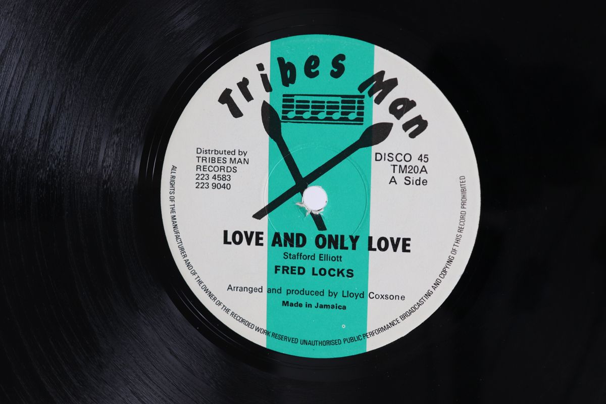 12 Fred Locks Love And Only Love Stricker TM20 Tribes Man Records UK Vinyl 00250