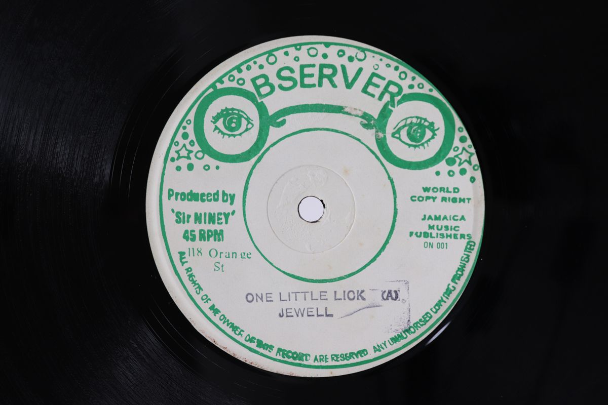 ジャマイカ12 Jewell One Little Lick Mr. Big Man Black Is Highest Cu ON001 OBSERVER 00250