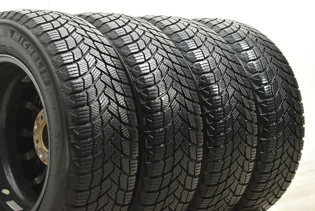  製 超バリ溝 Weds VELVA 15 in 6 J 43 PCD 114 3 ミシュラン X ICE SNOW 195 65 R セレナ ノア ヴォクシー ステップワゴン 15インチ タイヤ ホイールセット