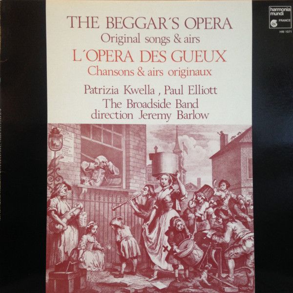 仏LP Broadside Band Lopera Des Gueux Chansons Et Airs Originaux HM1071 Harmonia Mundi Franc 00260