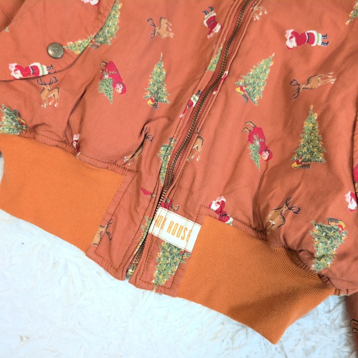 PINK HOUSEクリスマス柄ブルゾン 激レア✨ PINK HOUSE ピンクハウス クリスマスデザイン ブルゾン