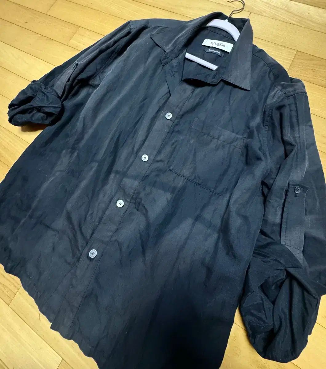 ジヨンキム ブラック シャツ Lサイズ