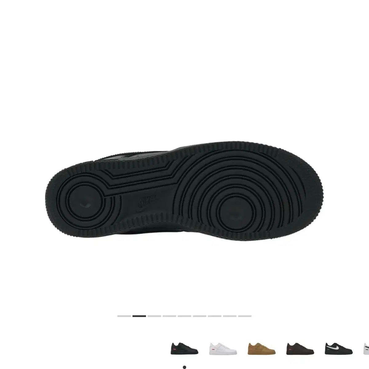 250 NIKE x Supreme エアフォース 1 ロー ブラック