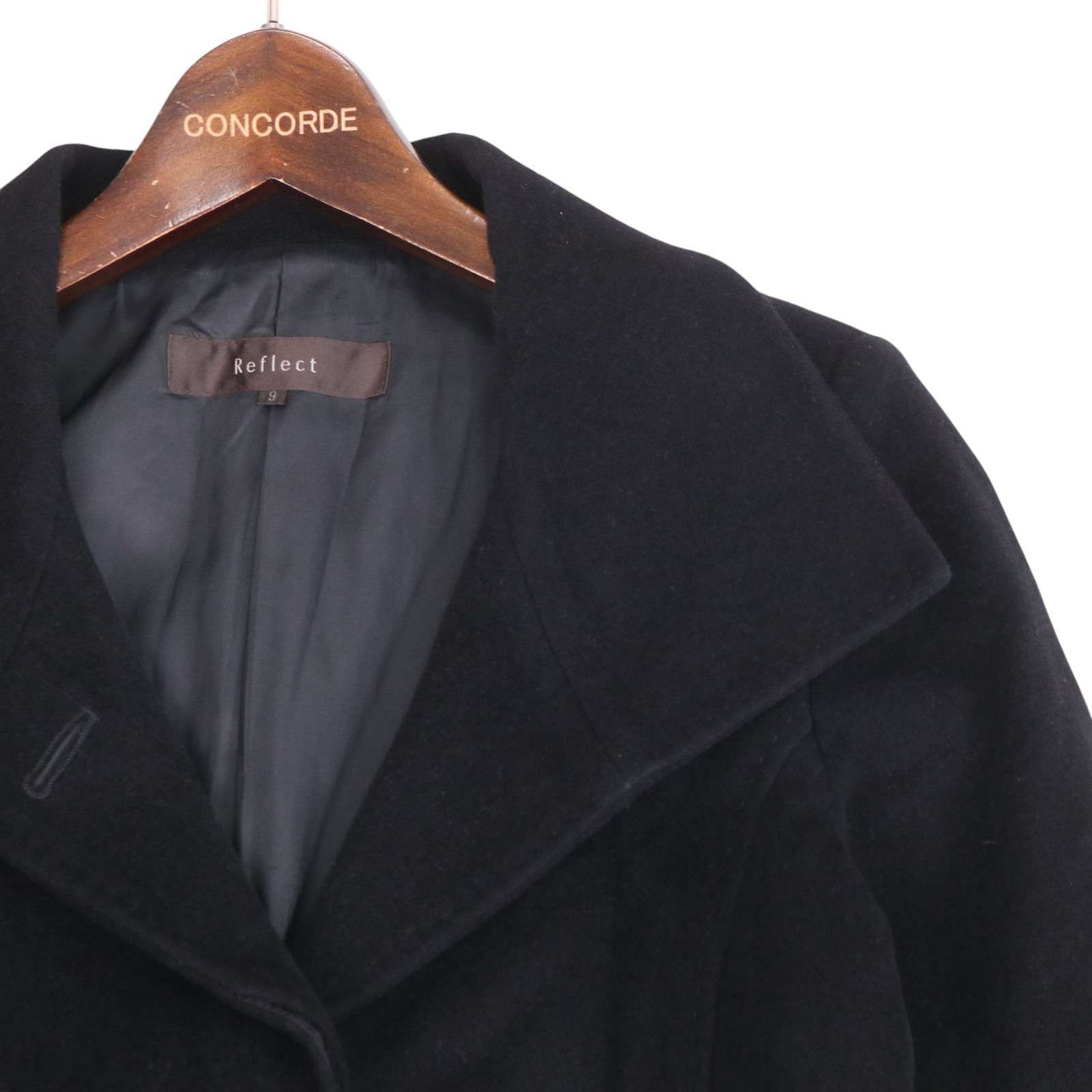 定価5万【上質ウール&アンゴラ】Reflectリフレクト美品コートクリーニング済 定価5万【上質ウール&アンゴラ】Reflectリフレクト美品コート