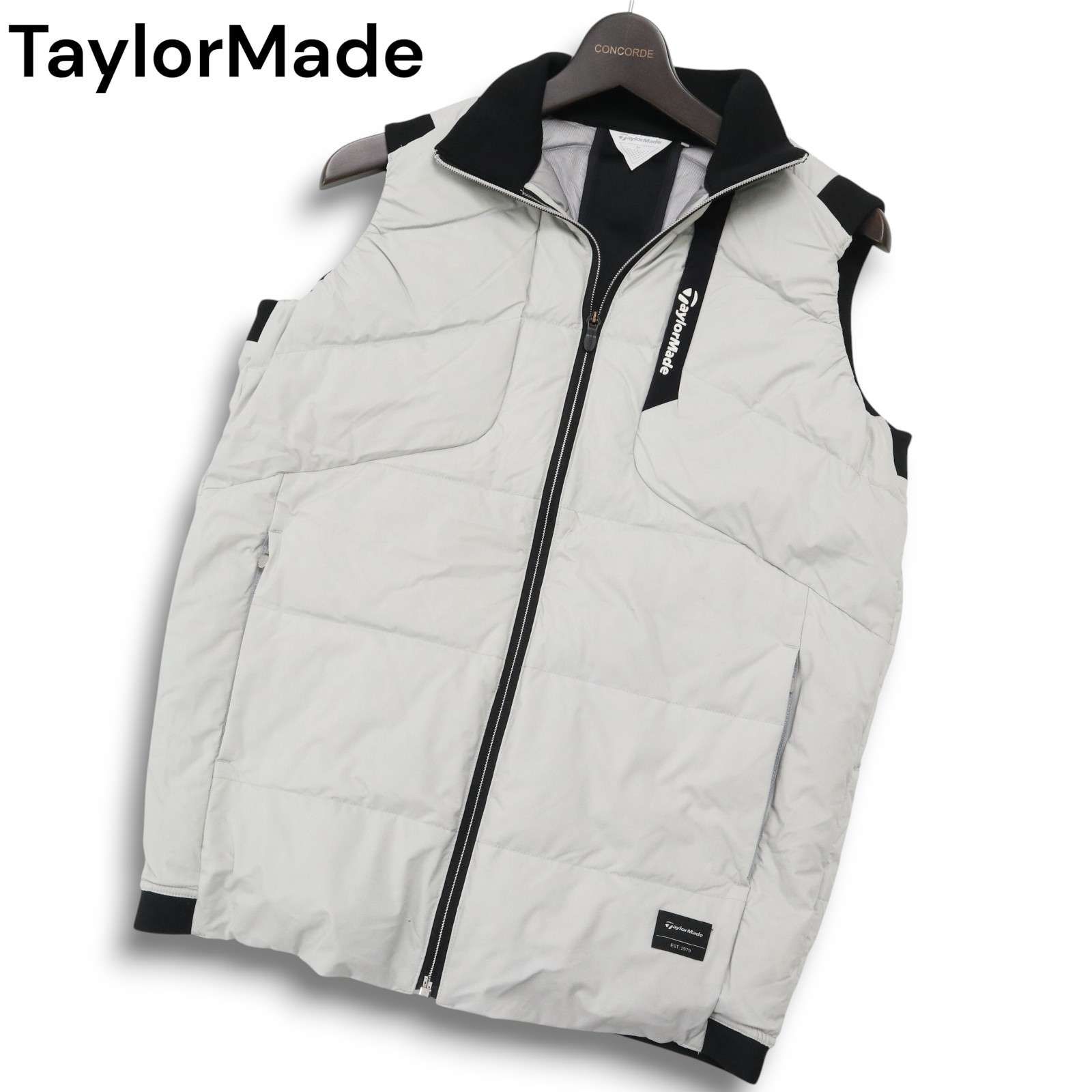 TaylorMade ベスト TaylorMade テーラーメイド ゴルフ 秋冬 ロゴ☆ ジップアップ ダウン