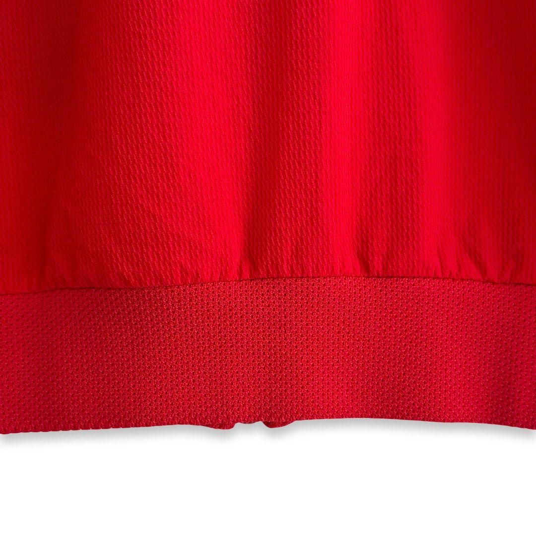 新ルールOK 530 PEARLY GATES パーリーゲイツ 定価39 600円 メンズ ナイロンタスランドビーストレッチジャケット ブルゾン 赤 レッド 吸水速乾 撥水 ストレッチ ドライタッチ アウター サイズ5 Lサイズ