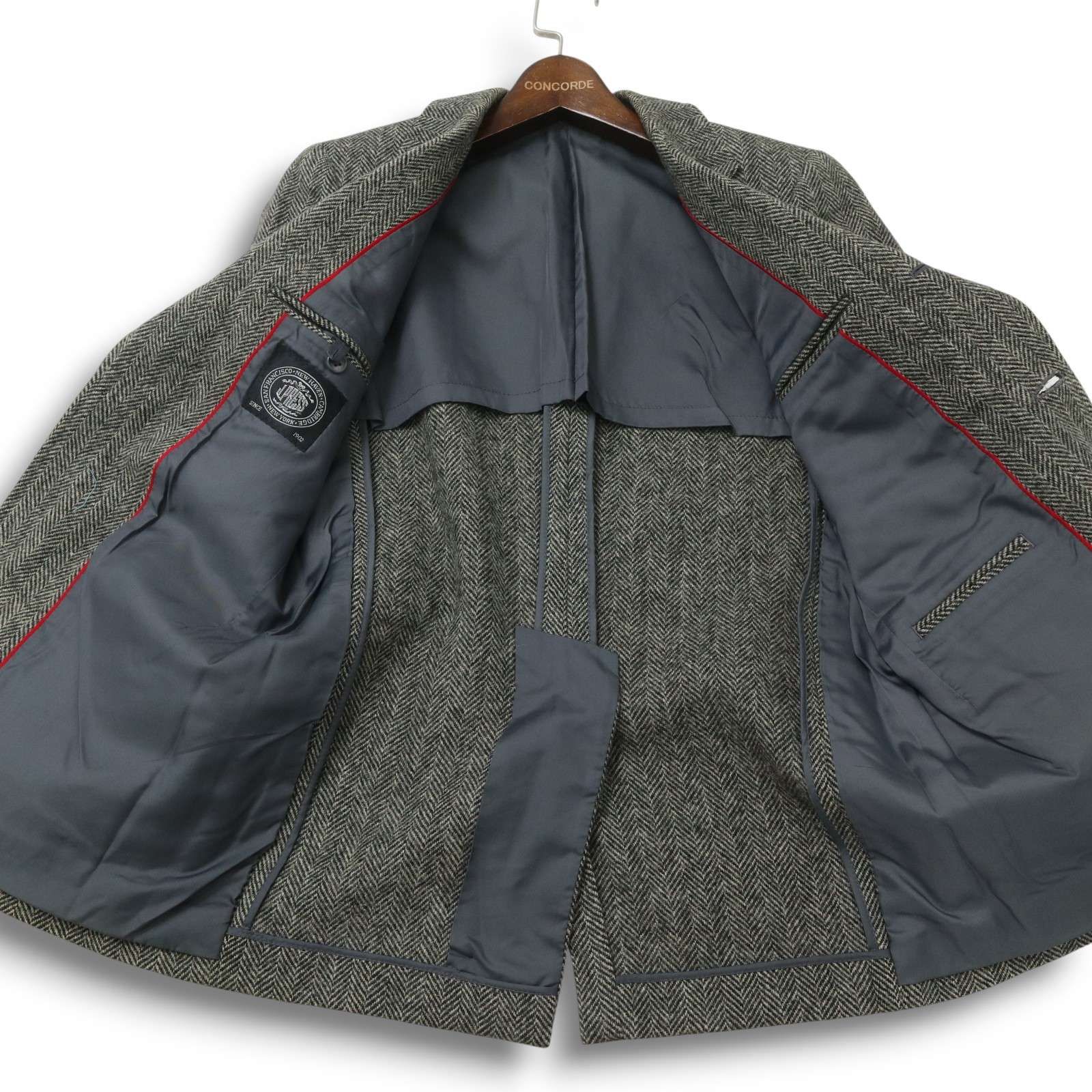 J.PRESS ジェイプレス 秋冬 背抜き☆ ウール ツイード ヘリンボーン