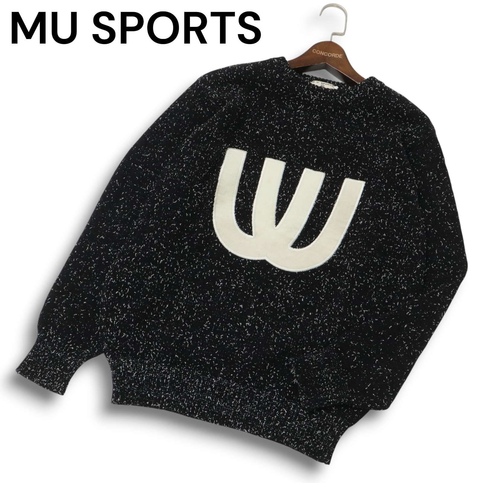 MU SPORTS ミエコウエサコ ゴルフ 秋冬 ビッグ ロゴ☆ ウール混 ニット