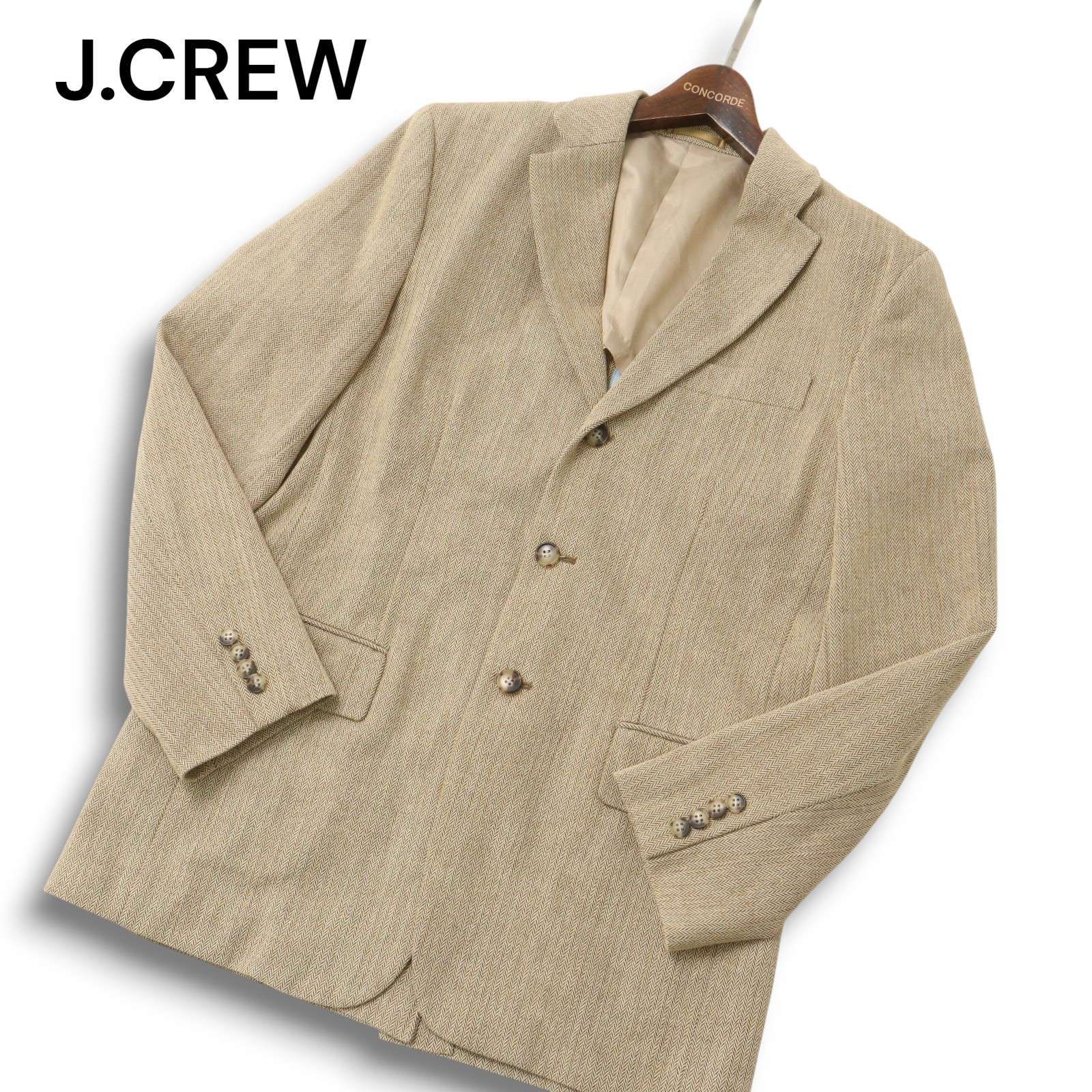 J.CREW ジェイクルー 通年 背抜き☆ ツイード調 ヘリンボーン 