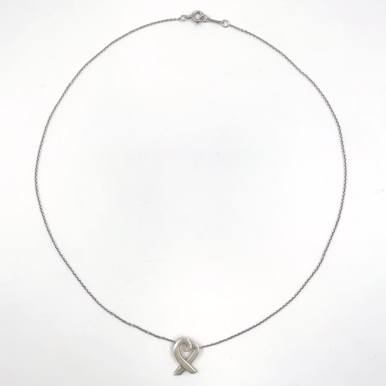 TIFFANY - Co. パロマ ピカソ オープンハート SV 925 シルバー ネックレス