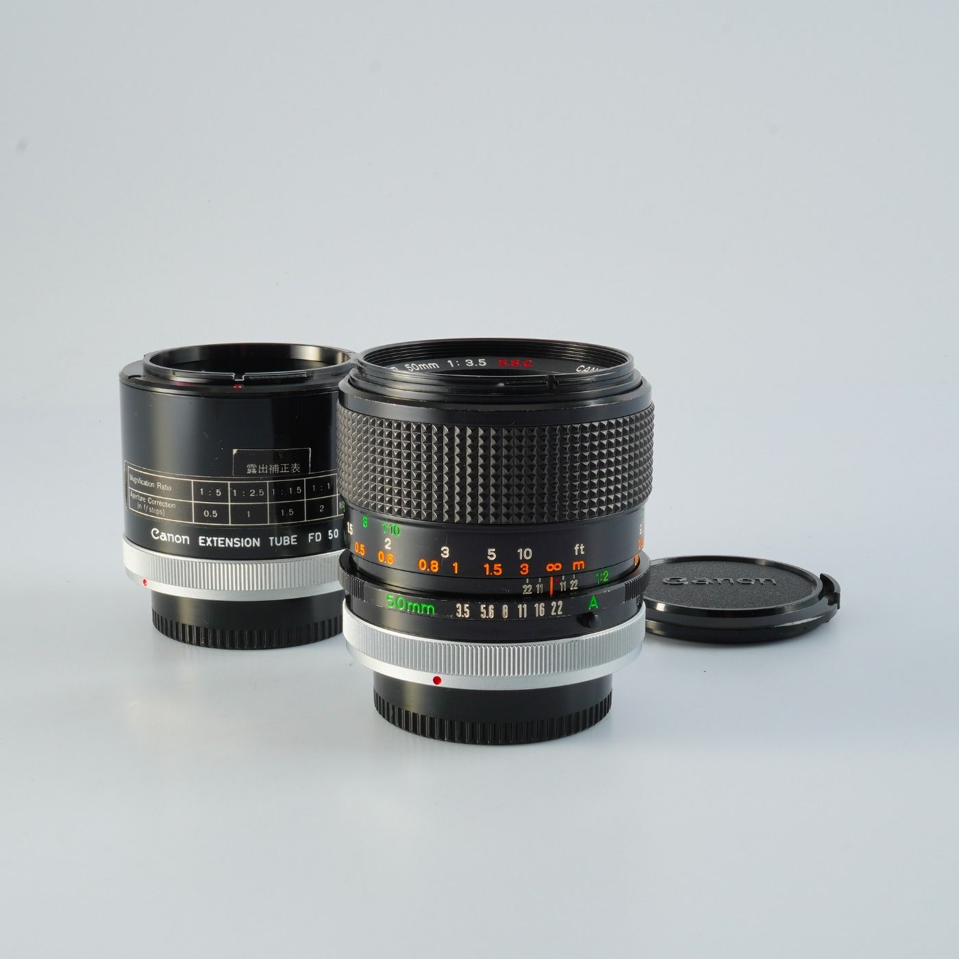 Canon キヤノン FD 50mm F 3.5 MACRO S.S.C EXTENSION TUBE FD 50 マクロレンズ
