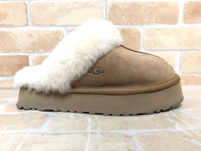 UGG アグ― ディスケット 1122550 ブラウンベージュ US 6 ナチュラルコーデ フィット感