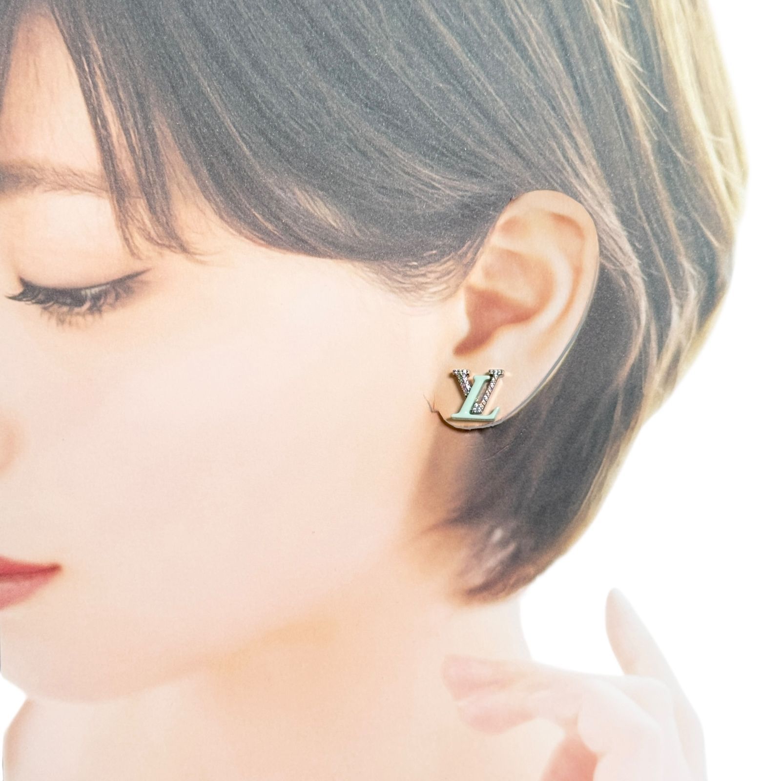 ルイヴィトン メンズ レディース ピアス 片耳 1個のみ LV アイコニック