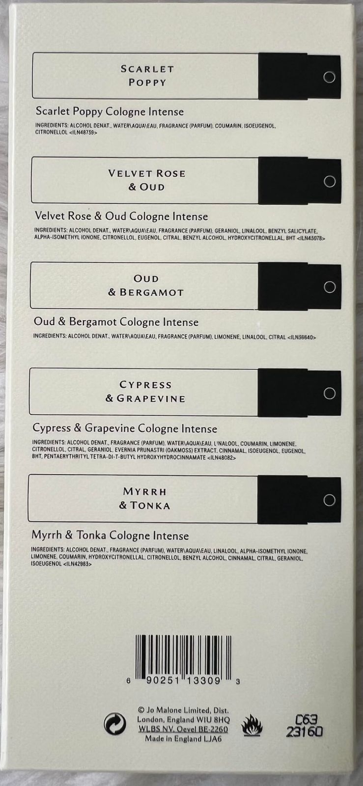 ジョー マローン JO MALONE コロン インセンス ディスカバリー 1