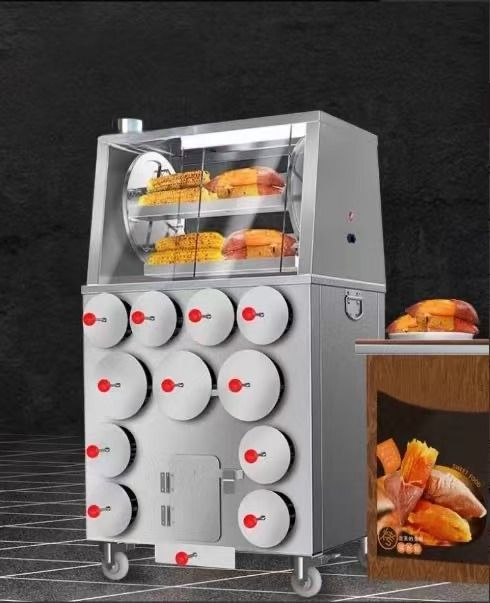 新入荷 業務用サツマイモ焙煎機 ステンレスガスオーブンローストコーン サツマイモストーブ 焼き芋ストーブ