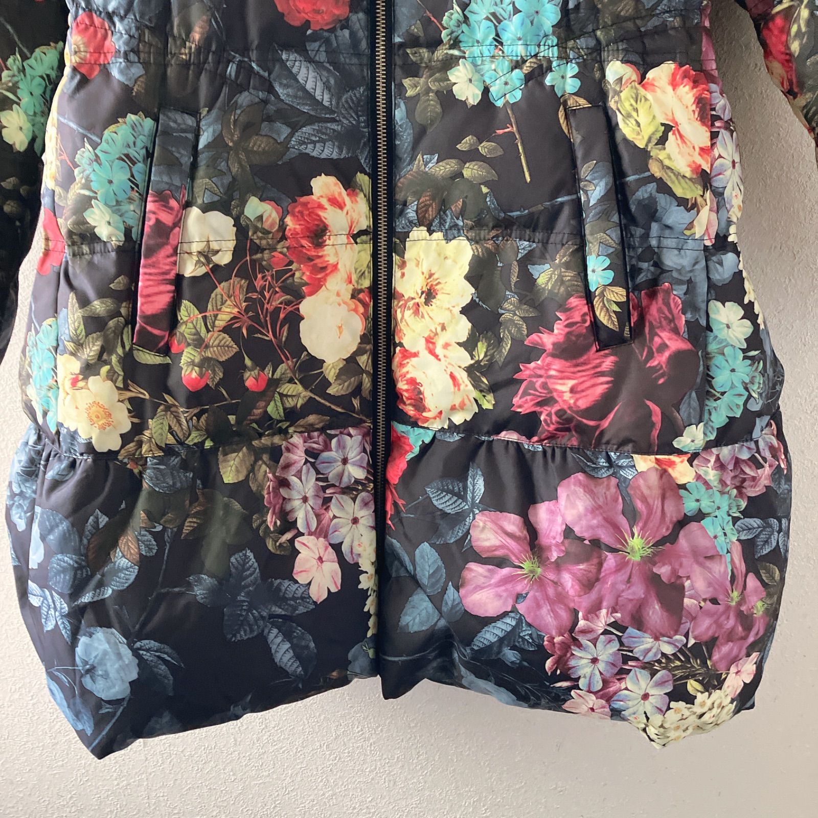 OTTO オットー 3L 大きいサイズ 希少 花柄 ダウンコート ロングコート