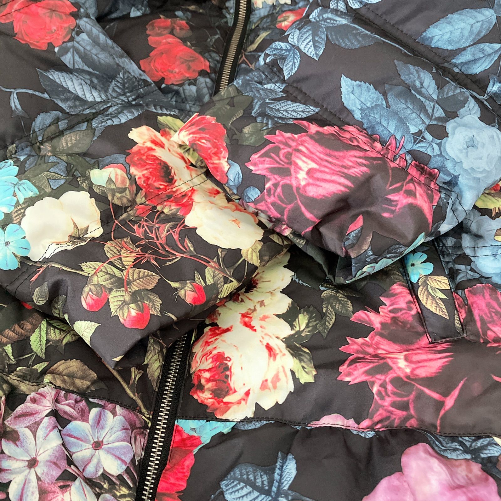 OTTO オットー 3L 大きいサイズ 希少 花柄 ダウンコート ロングコート