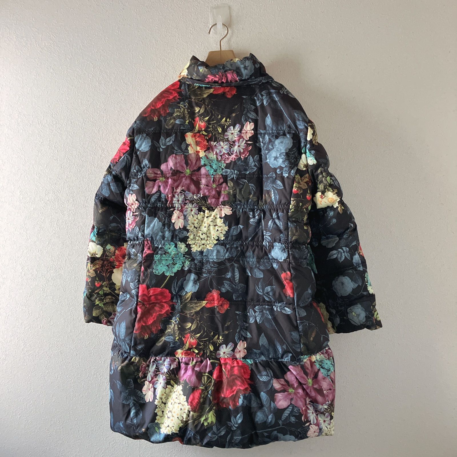 超美品★ Otto オットー ダウンコート 花柄 フラワー 総柄 レディース L 超美品☆ Otto オットー ダウンコート 花柄 フラワー 総柄 レディース