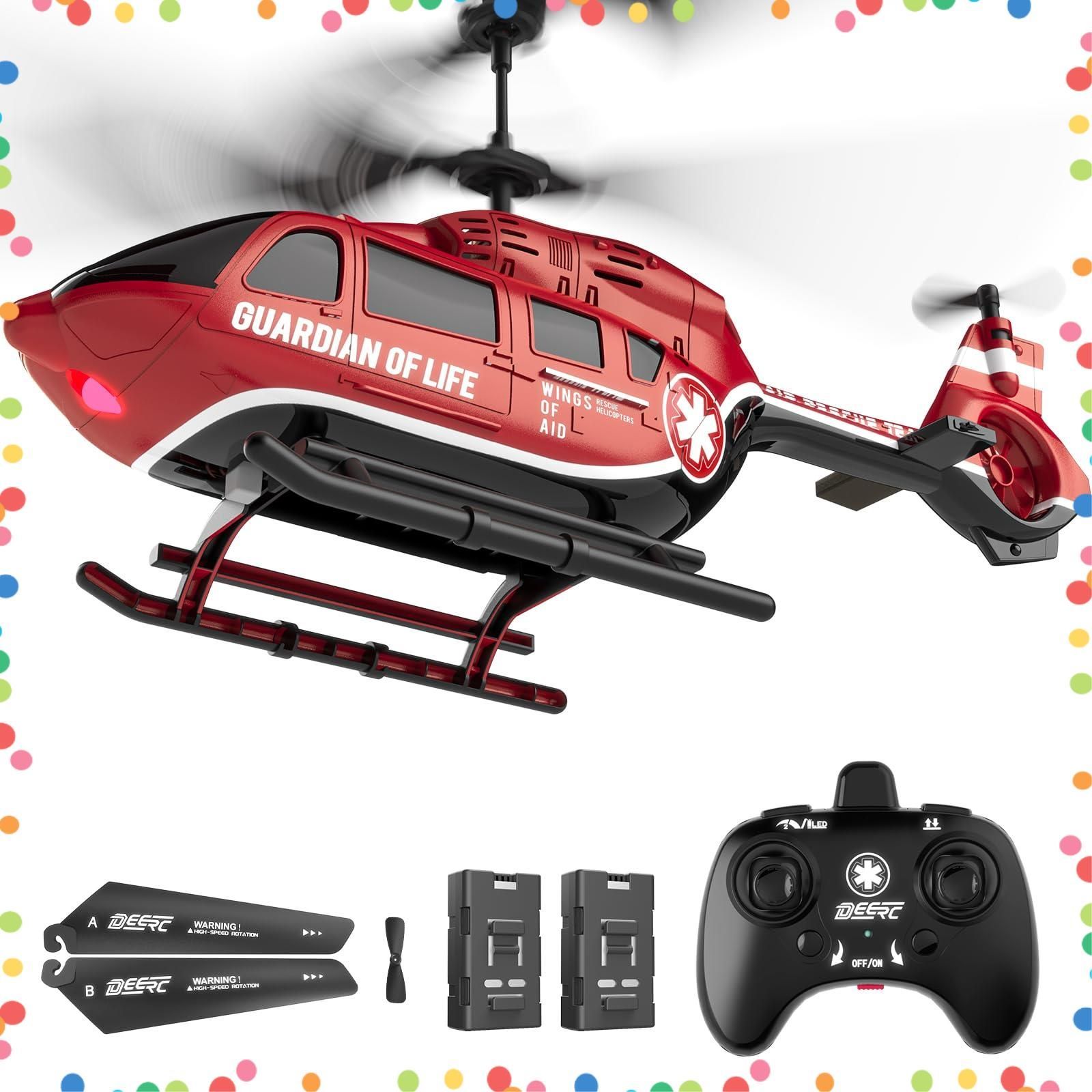 贈り物 ギフト プレゼント 大人子供楽しめる 充電式 緊急停止 SQN-002 高度維持 ワンキー離着陸 3段階スピード切替 最大26分飛行 2.4GHz 飛行機 向け ホビー おもちゃ レッド レスキュー ヘリ 子供向け 小型 屋外 室内
