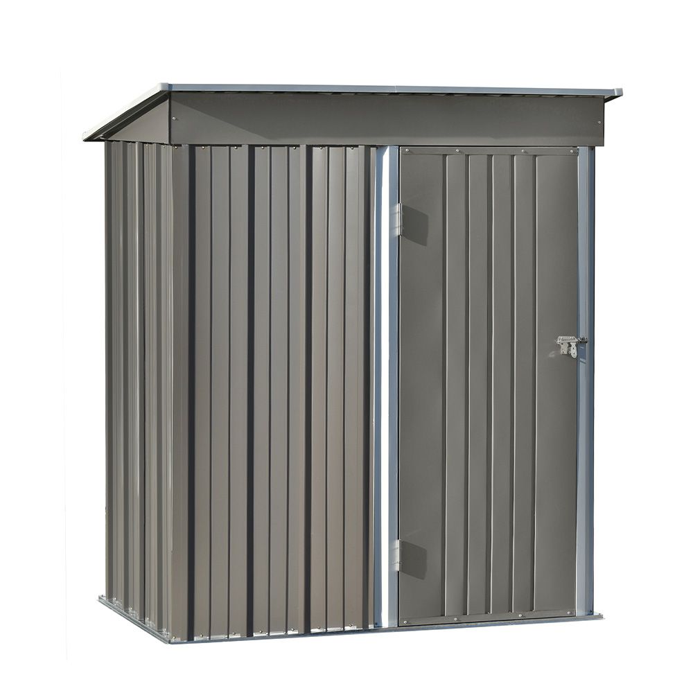 グレー 棚あり 物置 屋外 大型 倉庫 大型物置 戸外収納庫 物置 防水 耐侯 鍵付き 収納 ガーデン 庭 田畑 農場 頑丈 大容量 スチール 床がない video