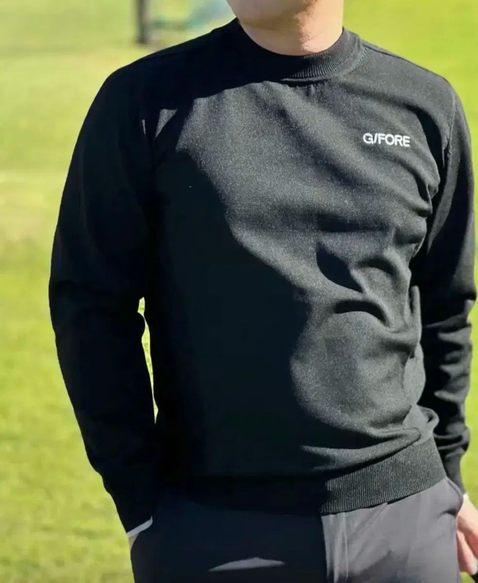 G FORE ホール ガーメント ニット ブラック