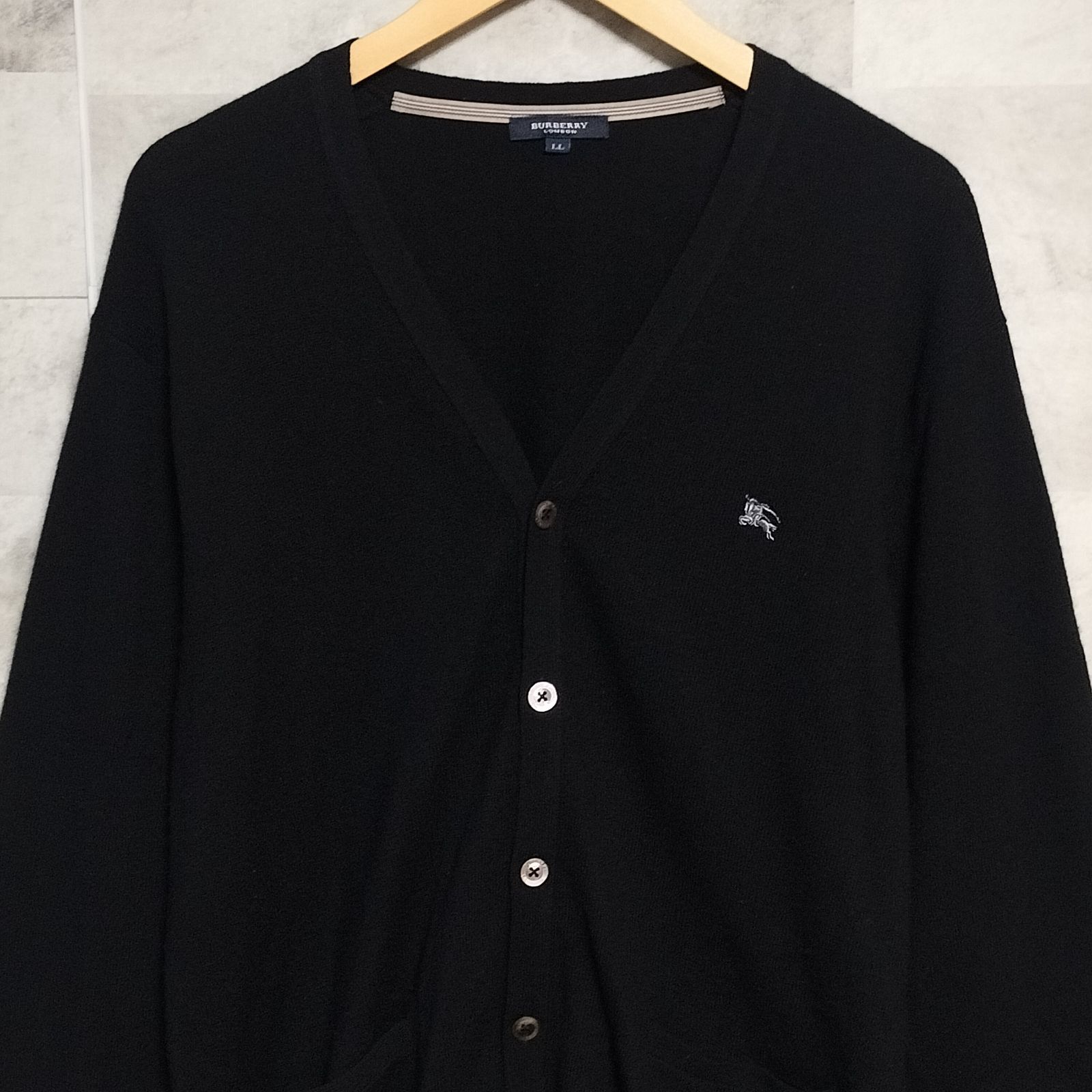 美品】BURBERRY LONDON ウール カシミヤ カーディガン LLサイズ XL