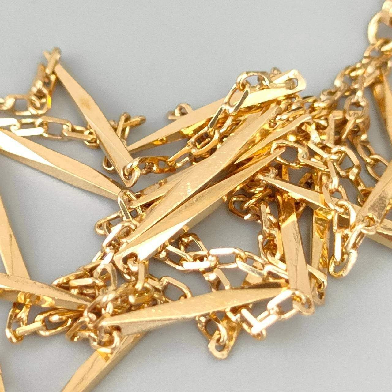 K18ネックレス切子チェーンネックレス刻印あり 18金 K18 切子チェーン ネックレス 造幣局刻印 レディース 3.64g 44