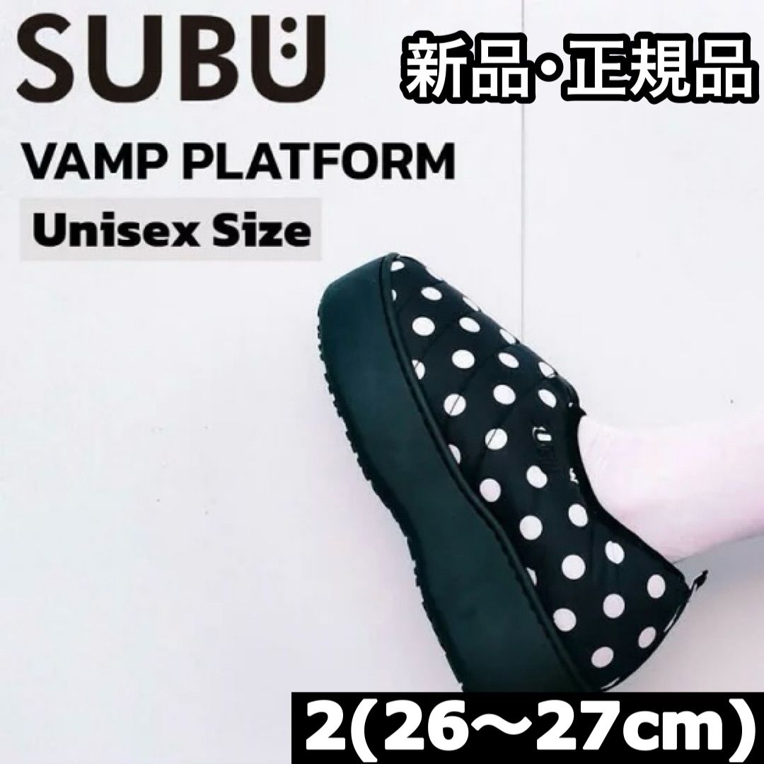 巾着バック付き SUBU スブ サンダル 厚底 2 26 27 VAMP ドット SB 143