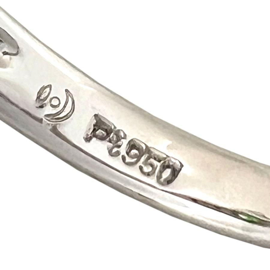 TASAKI タサキ リング グリーンガーネット ダイヤ Pt950 プラチナ 12号