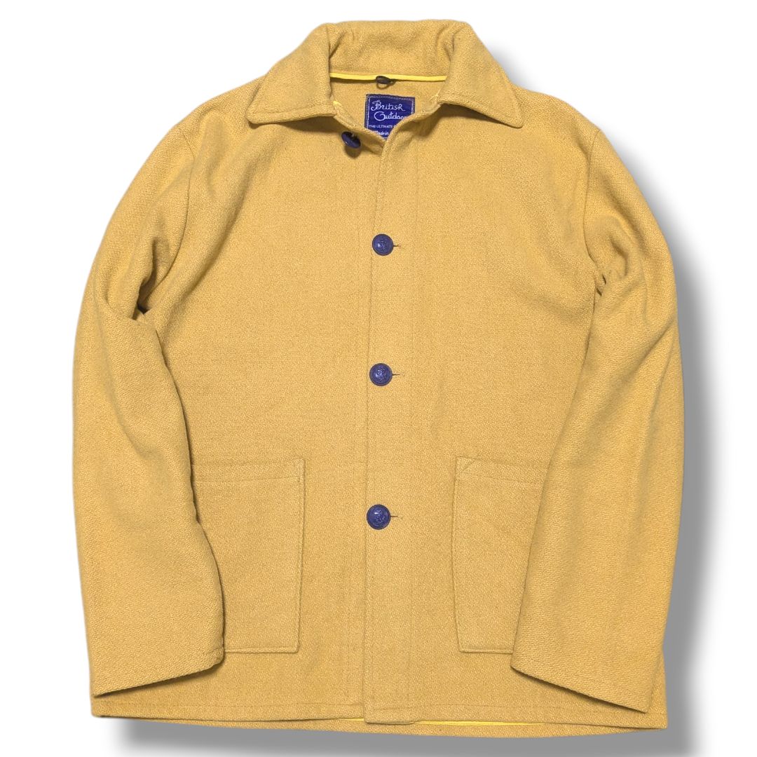 極美品✨バーバリーブラックレーベル　ウールコート　中綿キルティング　黄　L 極美品✨バーバリーブラックレーベル ウールコート 中綿キルティング